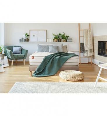 MARMOTTES & CO Ensemble LE DOUILLET Memoire de forme BioVisco Maxi epaisseur double sommiers Beige