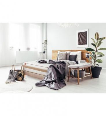MARMOTTES & CO Ensemble LE RAFFIN&Eacute; Ressorts ensaches Memoire de forme BioVisco Maxi epaisseur sommier kit Beige