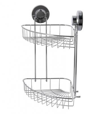 GELCO DESIGN Etag&egrave;re d'angle &agrave; 2 niveaux Fix Gris 