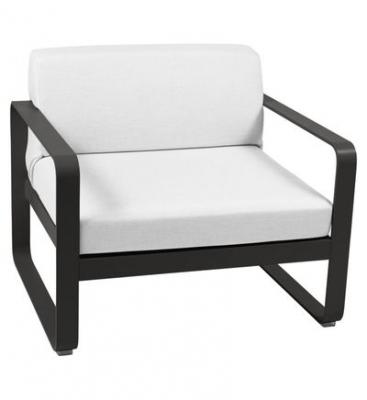 FERMOB  Fauteuil BELLEVIE - 42 r&eacute;glisse - blanc gris&eacute;