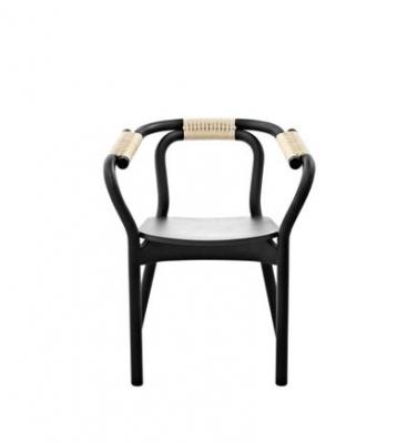 NORMANN COPENHAGEN  Fauteuil Knot - noir/ nature