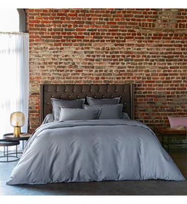 ANNE DE SOLENE Housse de couette Eclat 240x220cm argent Satin coton 120F