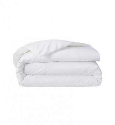 YVES DELORME Housse de couette en percale de coton beige, Athena 