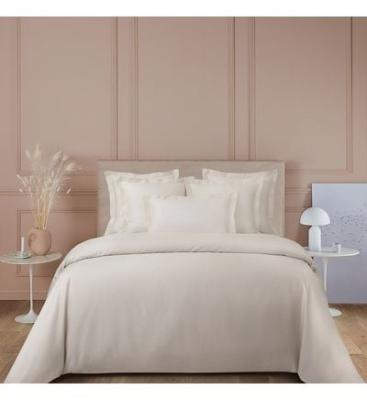 YVES DELORME Housse de couette en satin de coton violet, Triomphe 