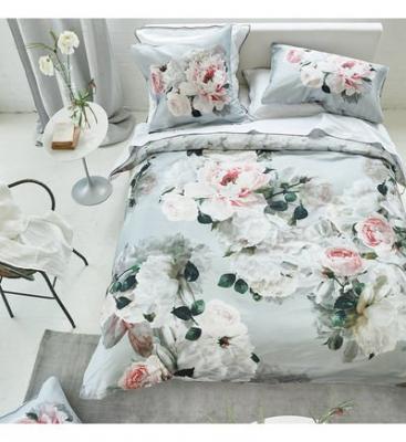 DESIGNERS GUILD Housse de couette en satin de coton Peonia Grande 140x200 cm