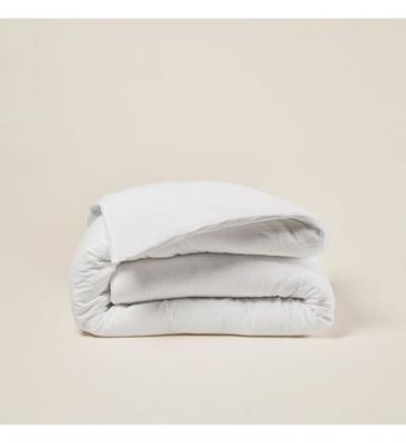 MADURA Housse de couette 240x220 cm  - Blanc coton - LOU - Blanc coton