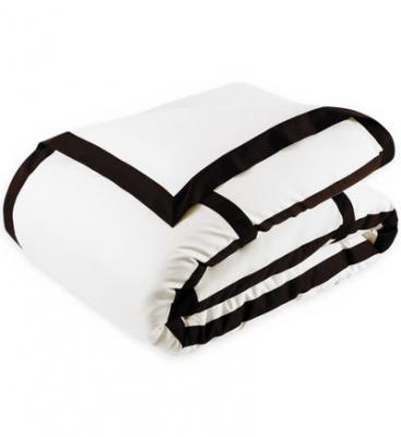 DESCAMPS Housse de couette Sillage Mari&eacute;e en satin de coton peign&eacute; 110 fils/cm&sup2;