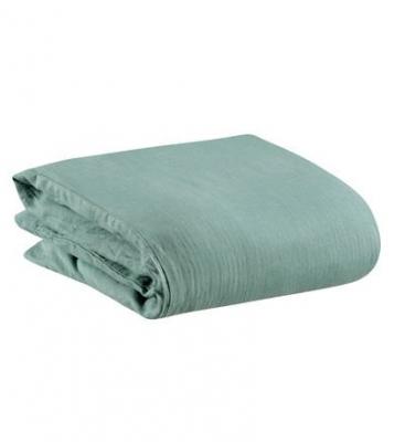 VIVARAISE Housse de couette Stonewashed Zeff vert de gris 
