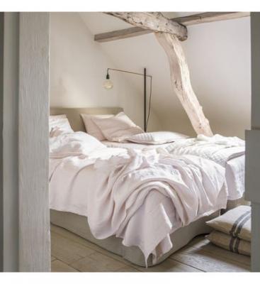 ALEXANDRE TURPAULT Housse de couette unie en lin lav&eacute;, Made in France, NOUVELLE VAGUE 