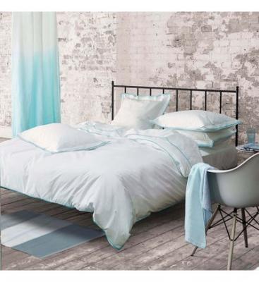 DESIGNERS GUILD Housse de couette en percale de coton Astor Bleu nuit et Turquoise 140x200 cm 