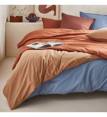 ESSIX Housse de couette en percale de coton Premi&egrave;re Dune 260x240 cm 