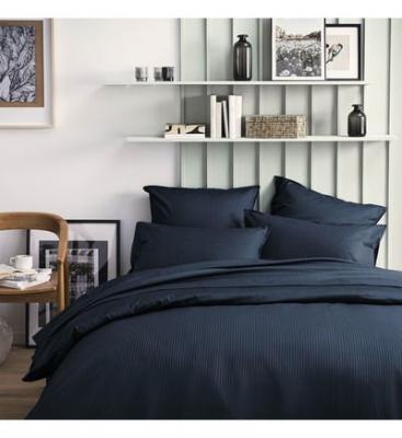 ESSIX Housse de couette unie en satin de coton, Grand Hotel