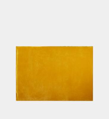 MADURA Housse de t&ecirc;te de lit DARIO ocre et bourdon noir - JAUNE