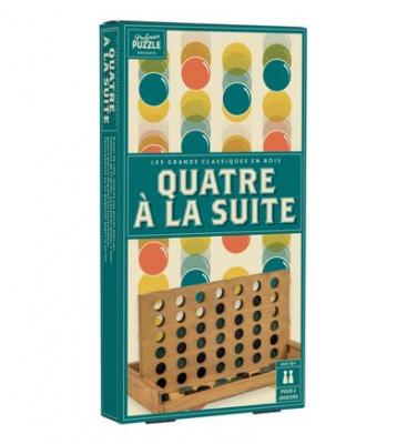 PIATNIK Jeu 4 &agrave; la suite en bois Multicolore Professor Puzzle