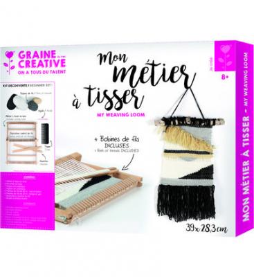 MES COURSES EN VRAC Kit M&eacute;tier &Agrave; Tisser En Bois - Graine Cr&eacute;ative - 39x28,3cm