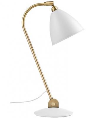 GUBI Bestlite BL2 Lampe de Table&Oslash;16 Laiton/Blanc Mat - 
