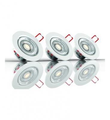 XANLITE Pack 3 Spots Int&eacute;gr&eacute;s  345lm 50W 2700K