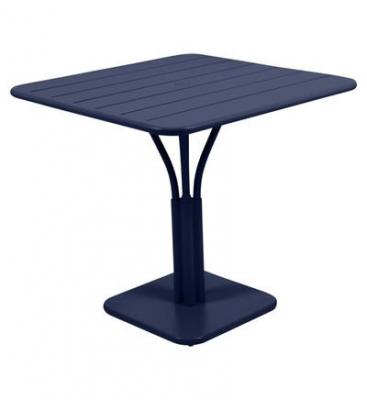 FERMOB  Table LUXEMBOURG avec socle colonne - 92 bleu abysse