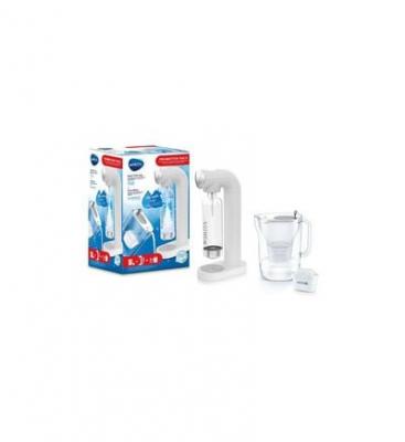 BRITA Machine &agrave; soda  sodaone blanche + carafe style + 3 boute