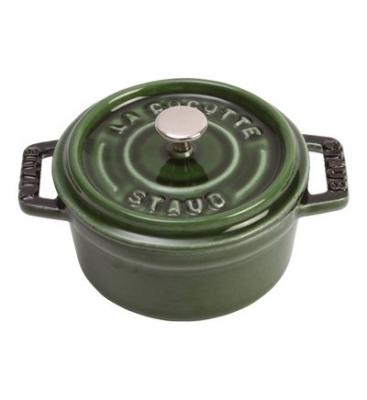 STAUB Mini-cocotte c&eacute;ramique &eacute;maill&eacute;e basilic 0,25 L