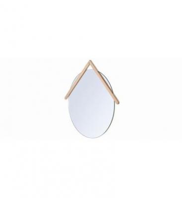HARTO Miroir - Miroir LUBIN Diam 55cm Miroir, ch&ecirc;ne massif