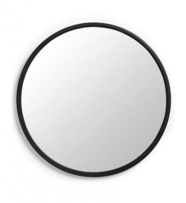 UMBRA Miroir mural mural rond 61cm contour en caoutchouc  Noir