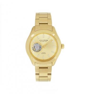 LOUIS PION Montre Femme Adriane Dor&eacute; XC7086IJ8 Jaune 