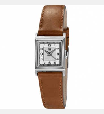 LIP  Churchill C18 Montre Femme Acier Cuir Marron 671620