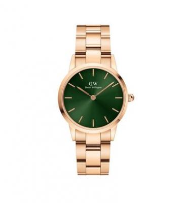DANIEL WELLINGTON  DW Montre Iconic Link Emerald 28mm Or rose