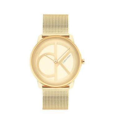 CALVIN KLEIN Montre Femme Iconic mesh Dor&eacute; 25200034