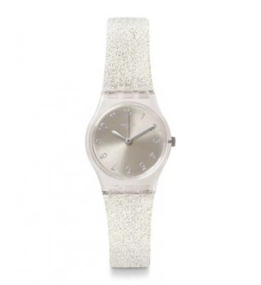 SWATCH Montre Femme Lady Argent&eacute; LK343E Blanc 