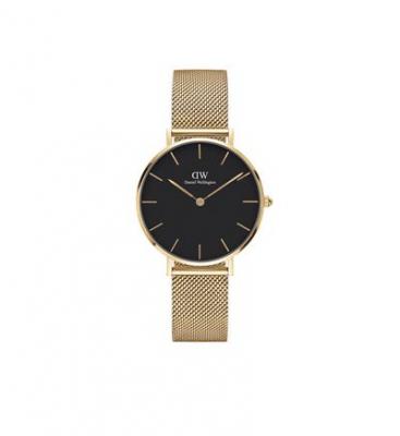 DANIEL WELLINGTON Montre Femme Petite Noir DW00100347 Jaune 