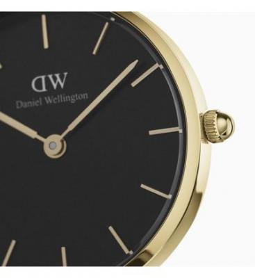 DANIEL WELLINGTON Montre Femme Petite Noir DW00100349 Jaune 