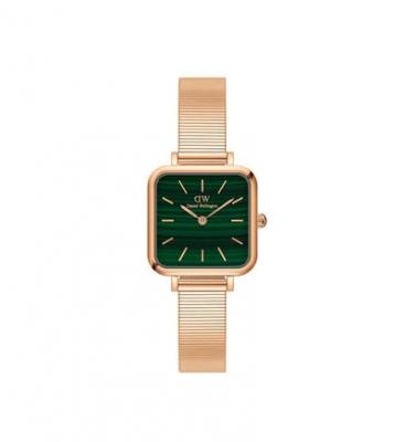 DANIEL WELLINGTON Montre Femme Quadro Vert DW00100520 Rose 