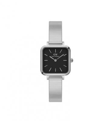 DANIEL WELLINGTON Montre Femme Quadro Noir DW00100522 Gris 