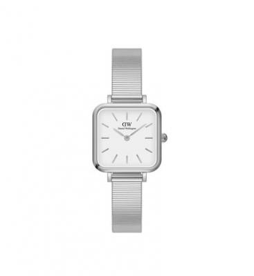 DANIEL WELLINGTON Montre Femme Quadro Blanc DW00100521 Gris 