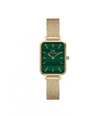 DANIEL WELLINGTON  DW Montre 20x26mm Quadro Pressed Evergold Green Gold