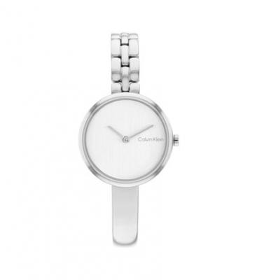 CALVIN KLEIN WATCHES Calvin Klein pour femme. Montre analogique Bangled en argent