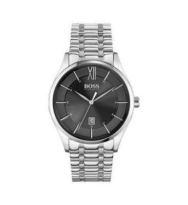 HUGO BOSS Montre Homme Distinction Noir 1513797 Gris BOSS