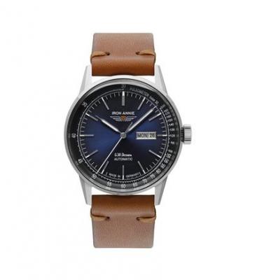  Iron Annie Hommes Analogique Montre avec Bracelet en Cuir 5366-3