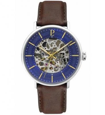 PIERRE LANNIER Montre Homme Gaius Bleu 323C164 Gris 