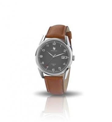 LIP Montre pour homme avec bracelet marron en cuir
