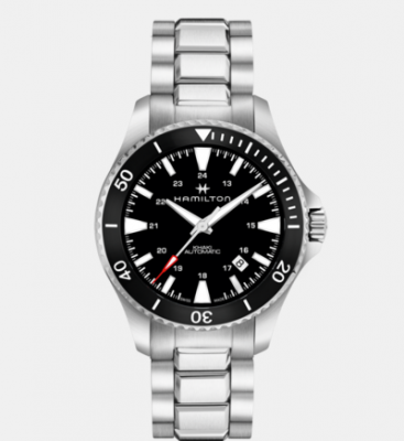 HAMILTON Montre Homme Khaki navy Noir H82335131 Gris 