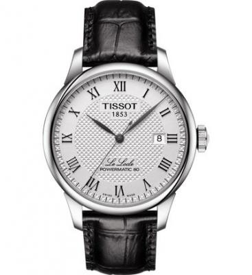 TISSOT Montre Homme Le locle Argent&eacute; T0064071603300 Noir 