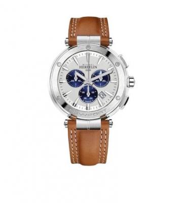 MICHEL HERBELIN Montre Homme Newport Argent&eacute;, Bleu 37688A42GD
