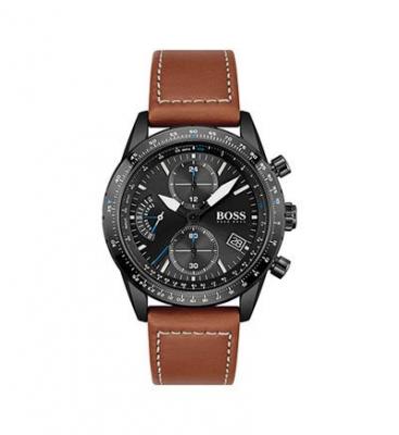 HUGO BOSS Montre Homme BOSS BLACK CASUAL en Cuir 229017 Marron 