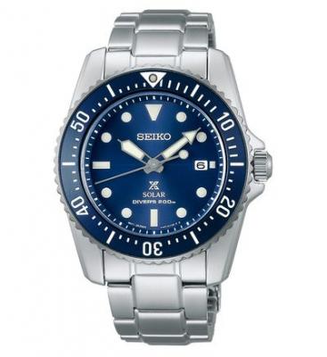 SEIKO Montre Homme Prospex Bleu SNE585P1 Gris 