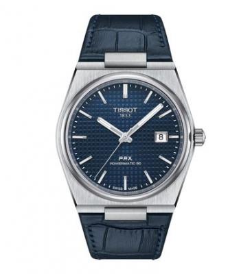 TISSOT Montre Homme PRX Bleu T1374071604100 Gris 