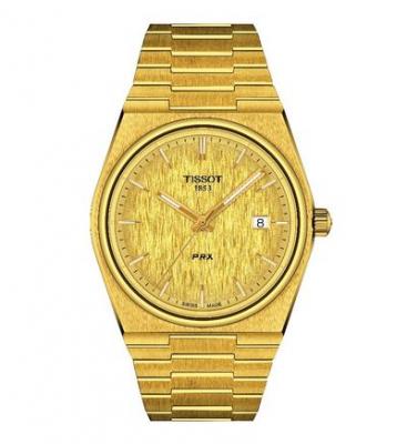 SAMURAI WATCH JAPAN Montre Homme PRX Dor&eacute; T1374103302100 Jaune Tissot