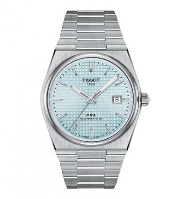 TISSOT Montre automatique PRX Bleu clair T1374071135100